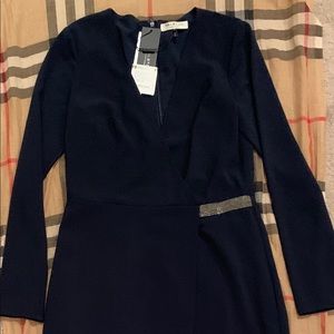 BNWT Halston Heritage Gown Navy 4